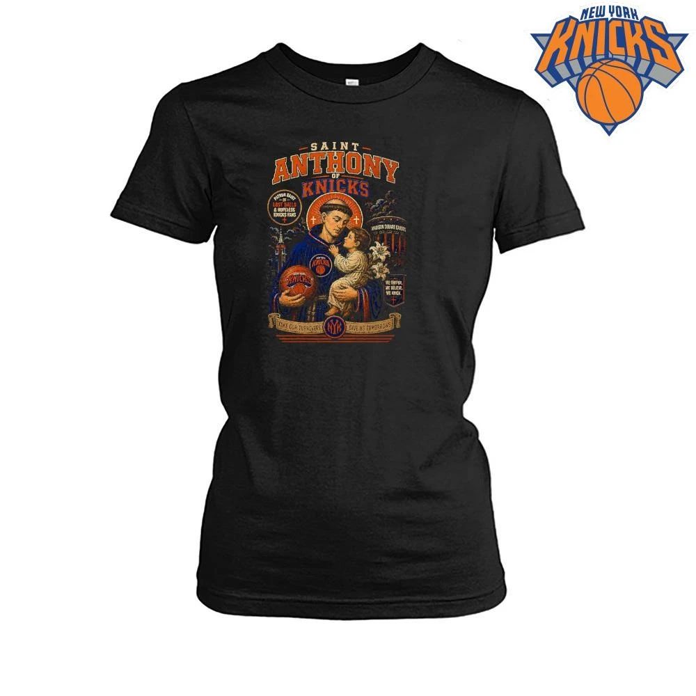 Saint Anthony Of Knicks Patron Saint Of Hopeless Fans New York Knicks NBA Champions 2026 Shirt