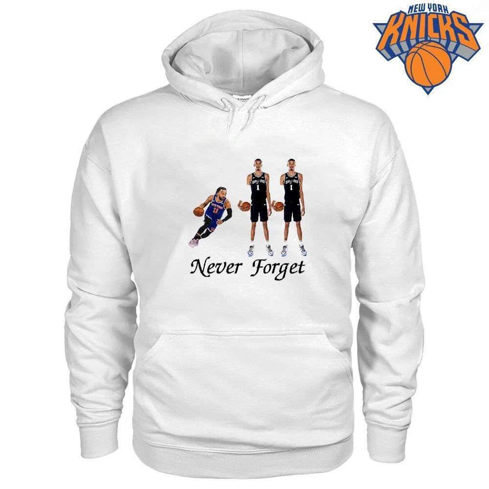 New York Knicks Champions NBA 2026 Jalen Brunson Victor Wembanyama Never Forget Meme Basketball Shirt