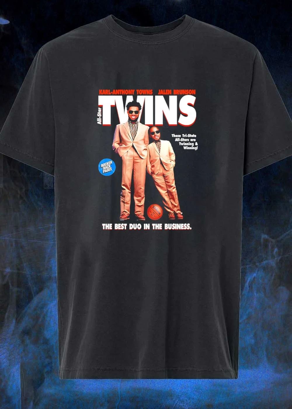 Karl-Anthony Towns Jalen Brunson Twins All-Star T-Shirt