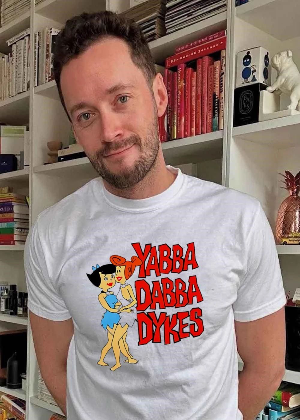 Yabba Dabba Dykes Betty and Wilma Flintstone T-Shirt