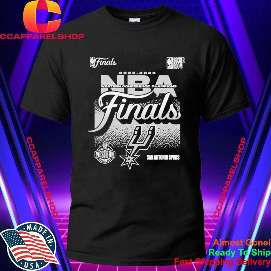 San Antonio 2026 Spurs Western Conference Champs Locker Room Shirt