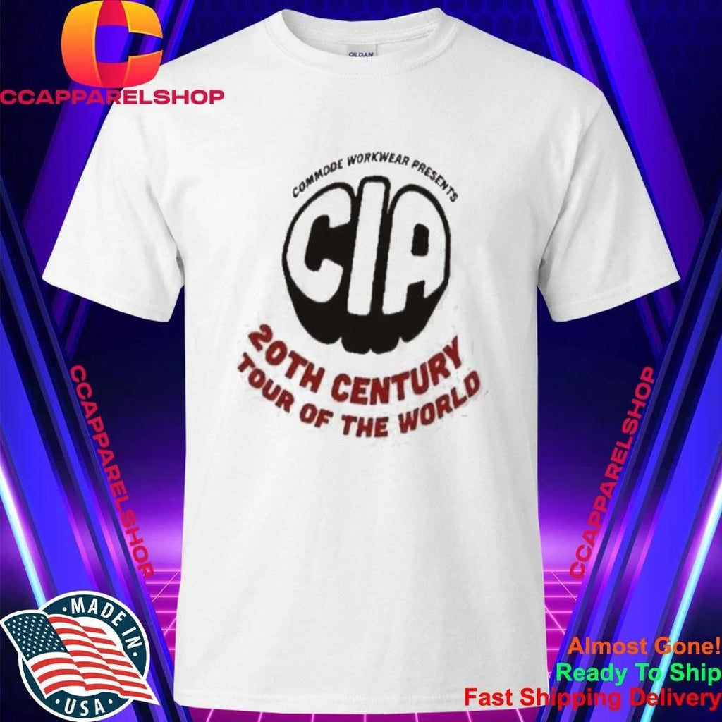 Commode Workwear Presents CIA 20th Century Tour Of The World Retro Shirt