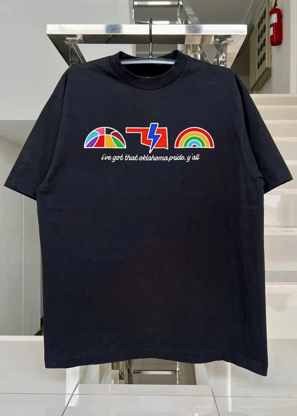 Oklahoma Pride Basketball Thunder Rainbow I’ve Got That Oklahoma Pride Y’all T-Shirt
