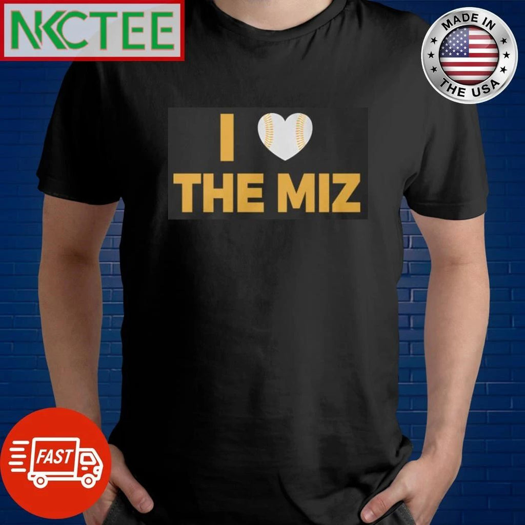 I Love The Miz baseball ball shirt