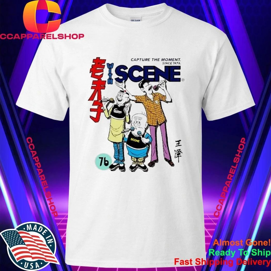 Old Master Q Cartoon Scene Capture The Moment Shirt