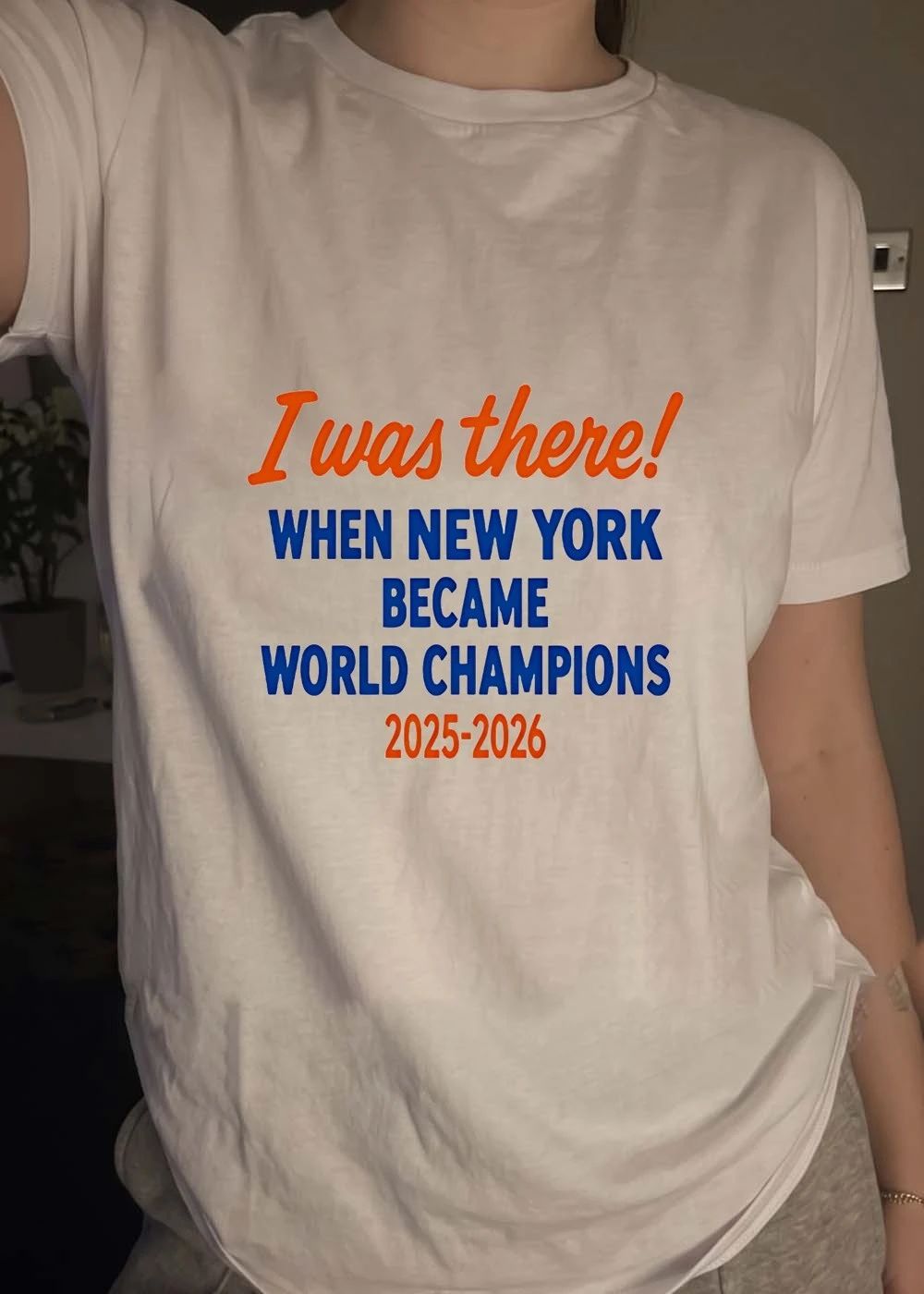 I Was There When New York Became World Champions 2025-2026 Knicks T-Shirt