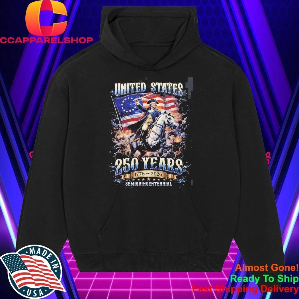 United States Of America USA 250 Anniversary 1776 2026 American Flag Semiquincentennial George Washington Shirt