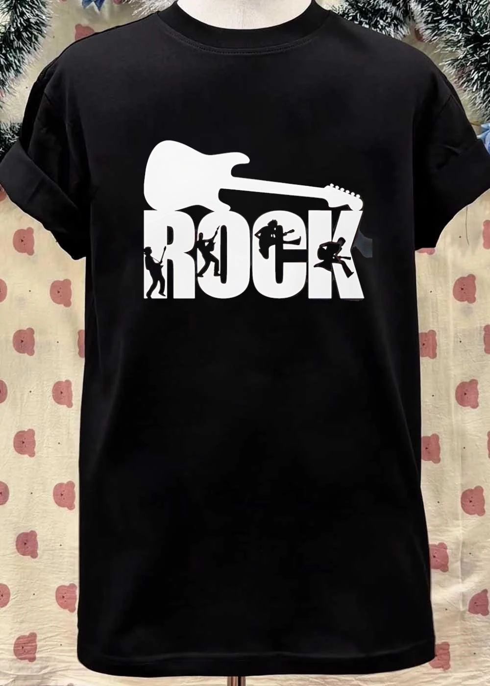 Rock Guitarist Silhouette Play Music Band Rock T-Shirt