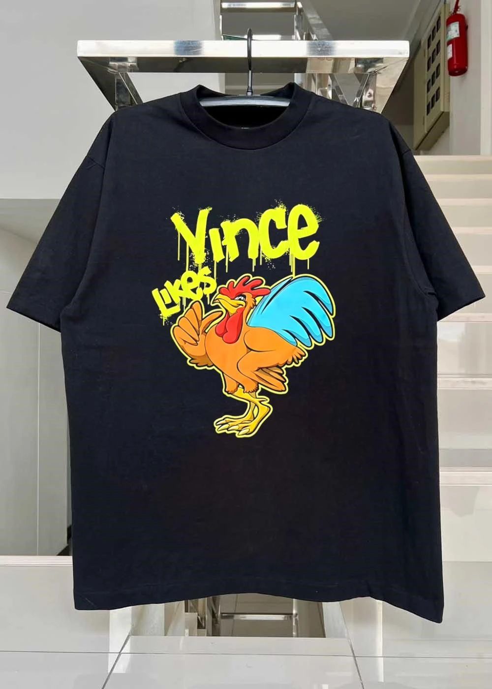 Vince Likes the Rooster Graphic shirt