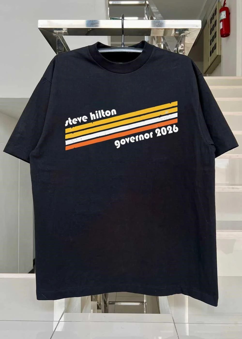 Steve Hilton English political commentator Governor 2026 campaign election candidate vote shirt