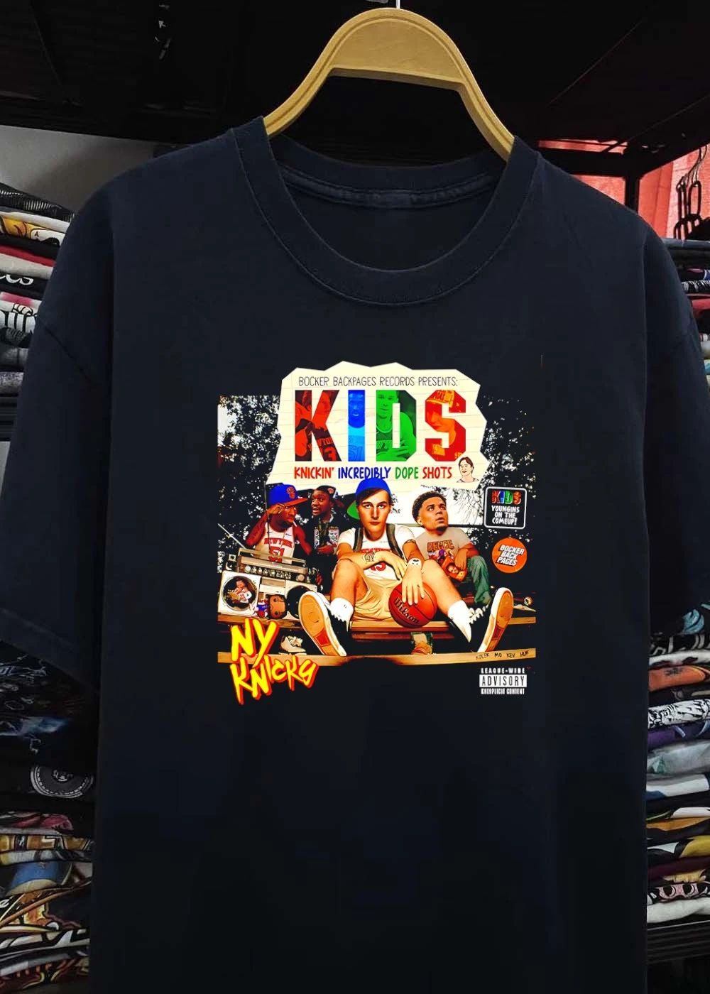 Records Presents Kids Knickin Incredibly Dope Shots NY Knicks T-Shirt