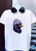 Cool Bird Gear Stylish Baltimore Raven Wearing a Beanie T-Shirt