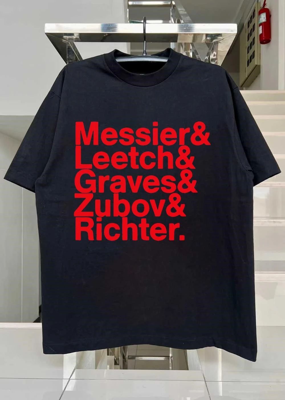 New York Rangers Heritage List Messier Leetch Graves Zubov Richter Team Shirt
