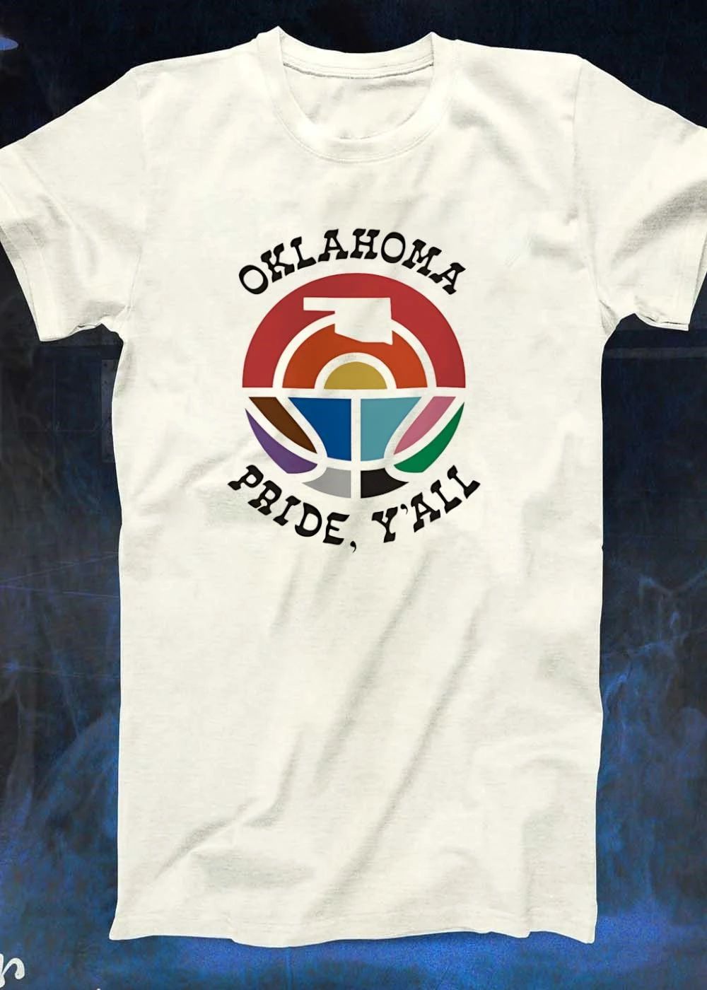 Oklahoma Pride, Y’all State Retro Sunset Graphic T-Shirt