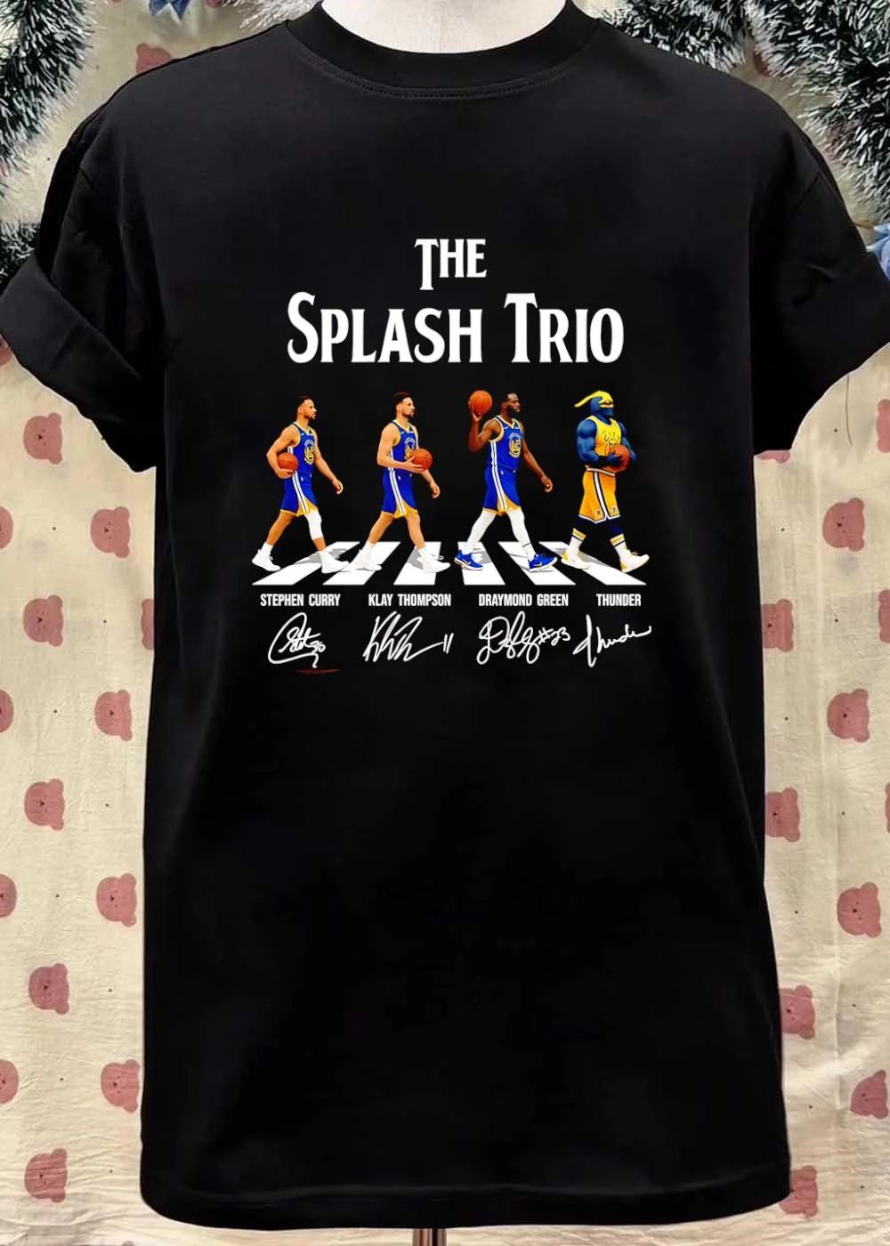 The Splash Trio Stephen Curry Klay Thompson Draymond Green Thunder Shirt