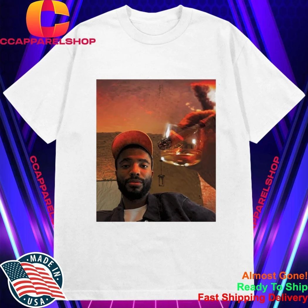 Mikal Bridges Graphic With The Cigar & Whiskey Glass Shirt