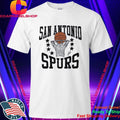 San Antonio Spurs Basketball and Hoop Logo National Basketball Association Shirt