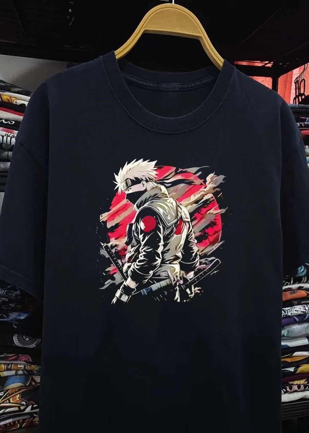 Kakashi Hatake Anime Ninja Warrior Konoha Village T-Shirt