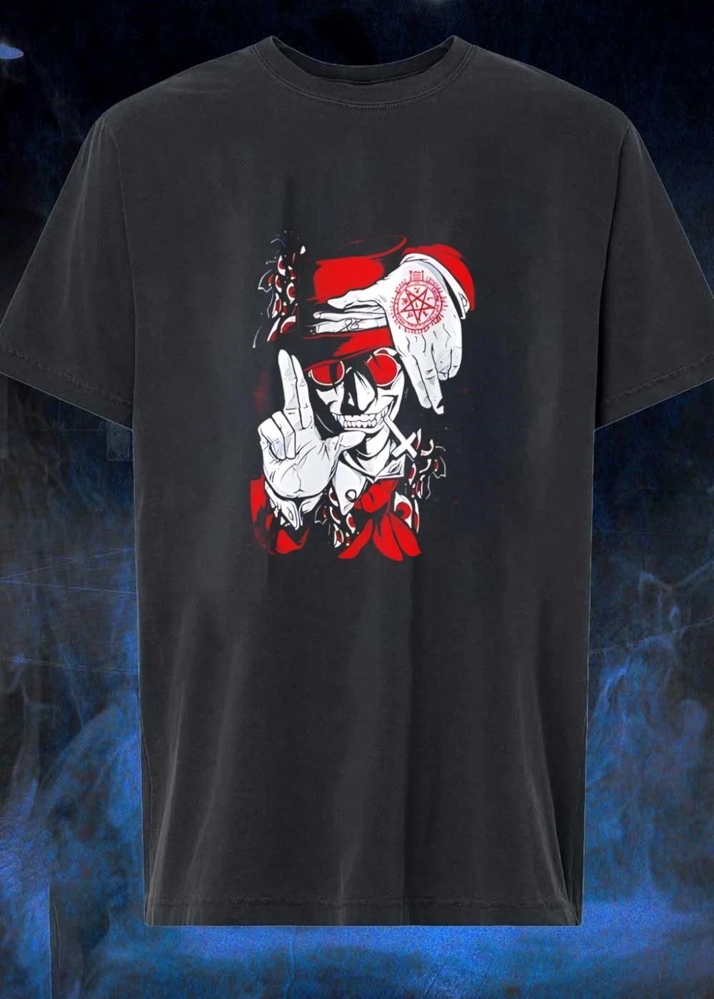 Alucard Hellsing Ultimate Vampire Red Hat Seal Occult Lord 2026 Fan Shirt