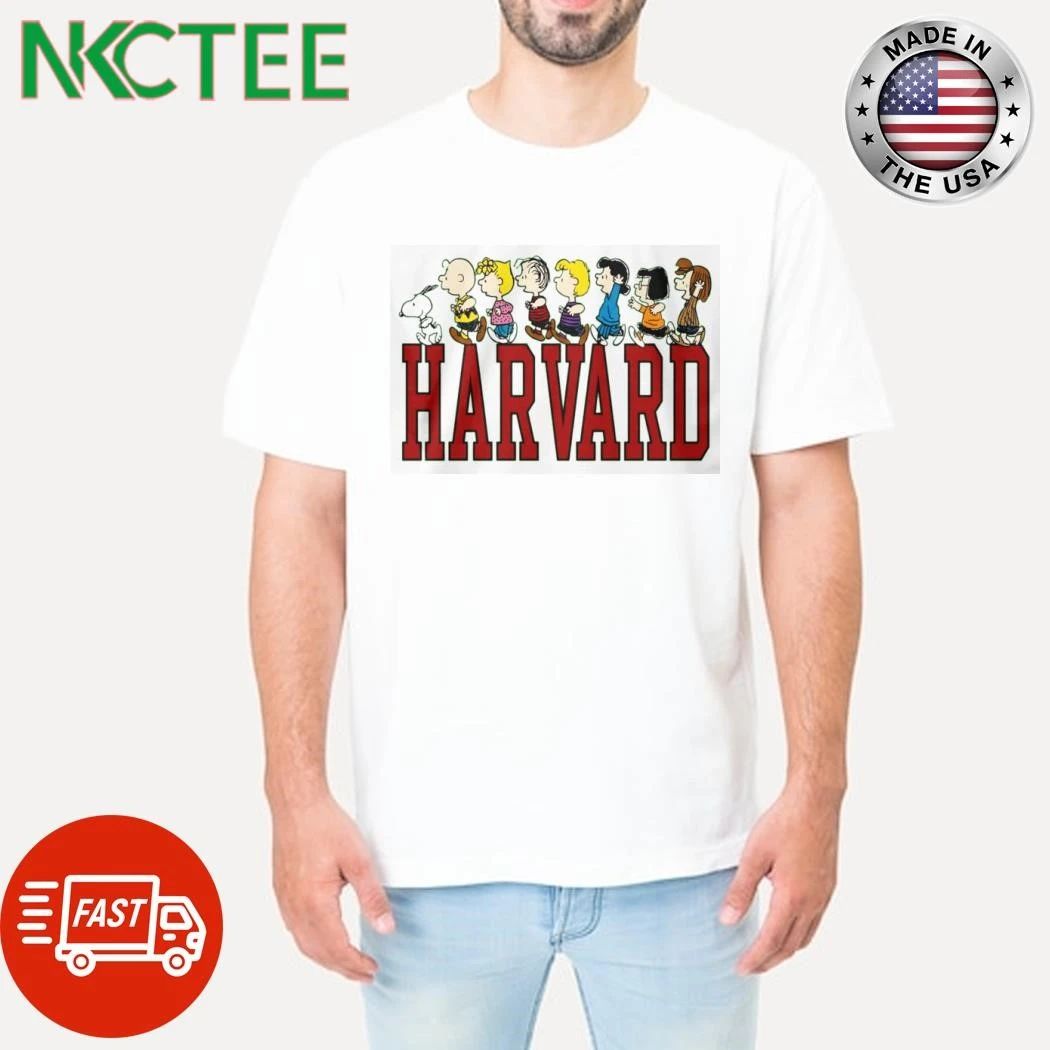 Harvard Woodstock And Peanuts Gang Shirt