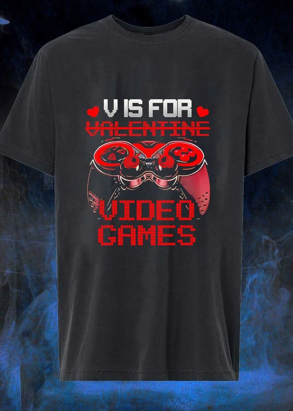 V Is For Video Games Valentine Day shirt