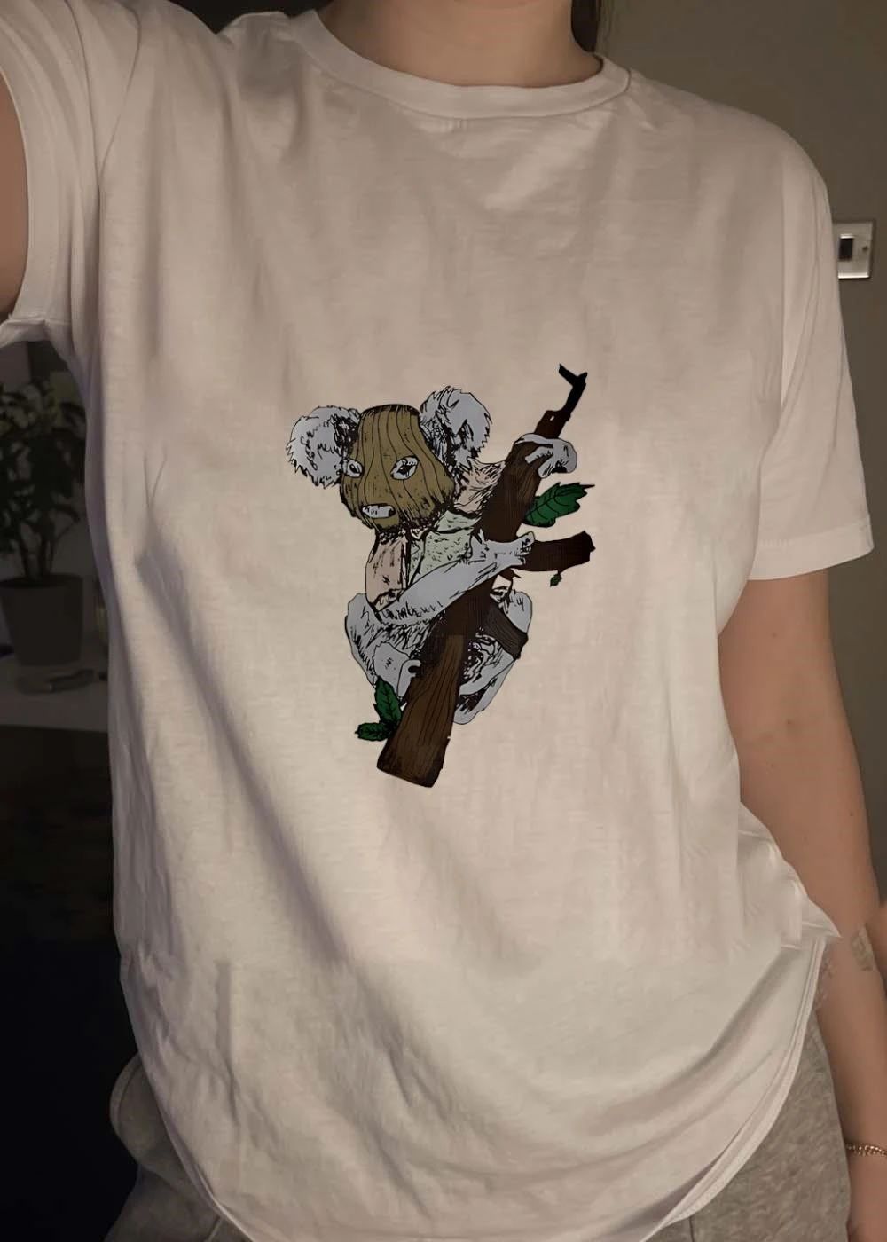Flyquest Koala in a Ski Mask Holding an AK47 Rifle Shirt