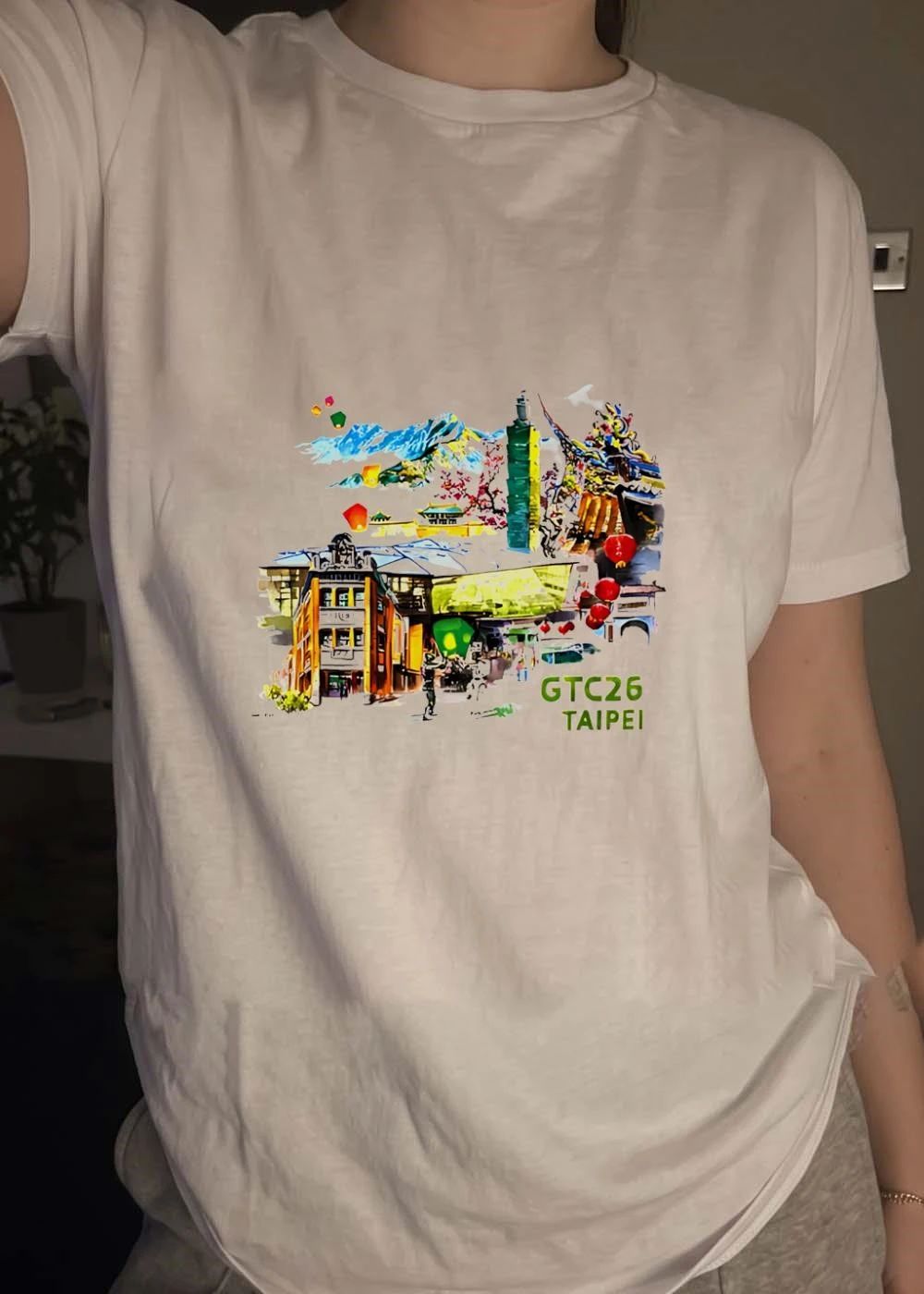 Taipei Landmarks Watercolor GTC26 Taipei T-Shirt