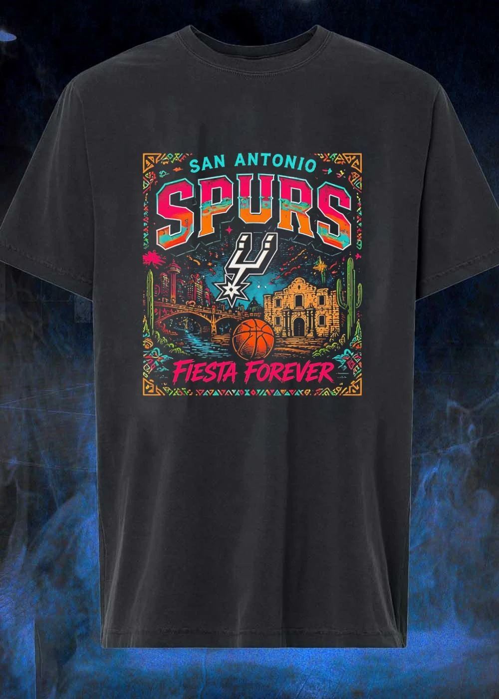 Fiesta Forever San Antonio Spurs Basketball T-Shirt