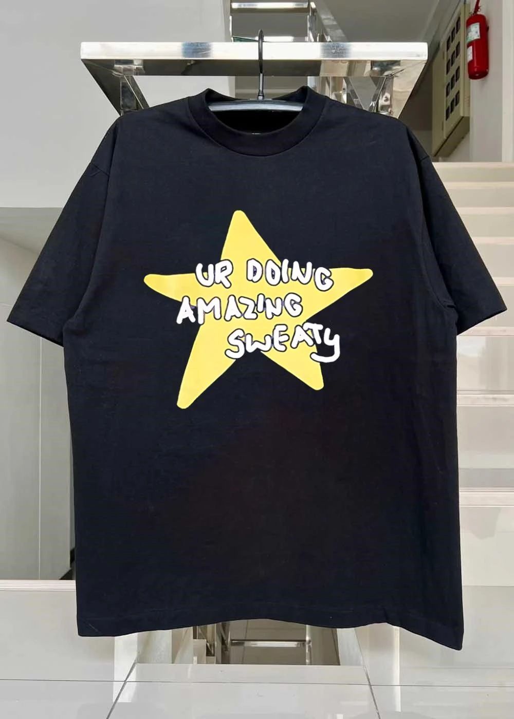 Ur Doing Amazing Sweaty Meme Yellow Star Shirt