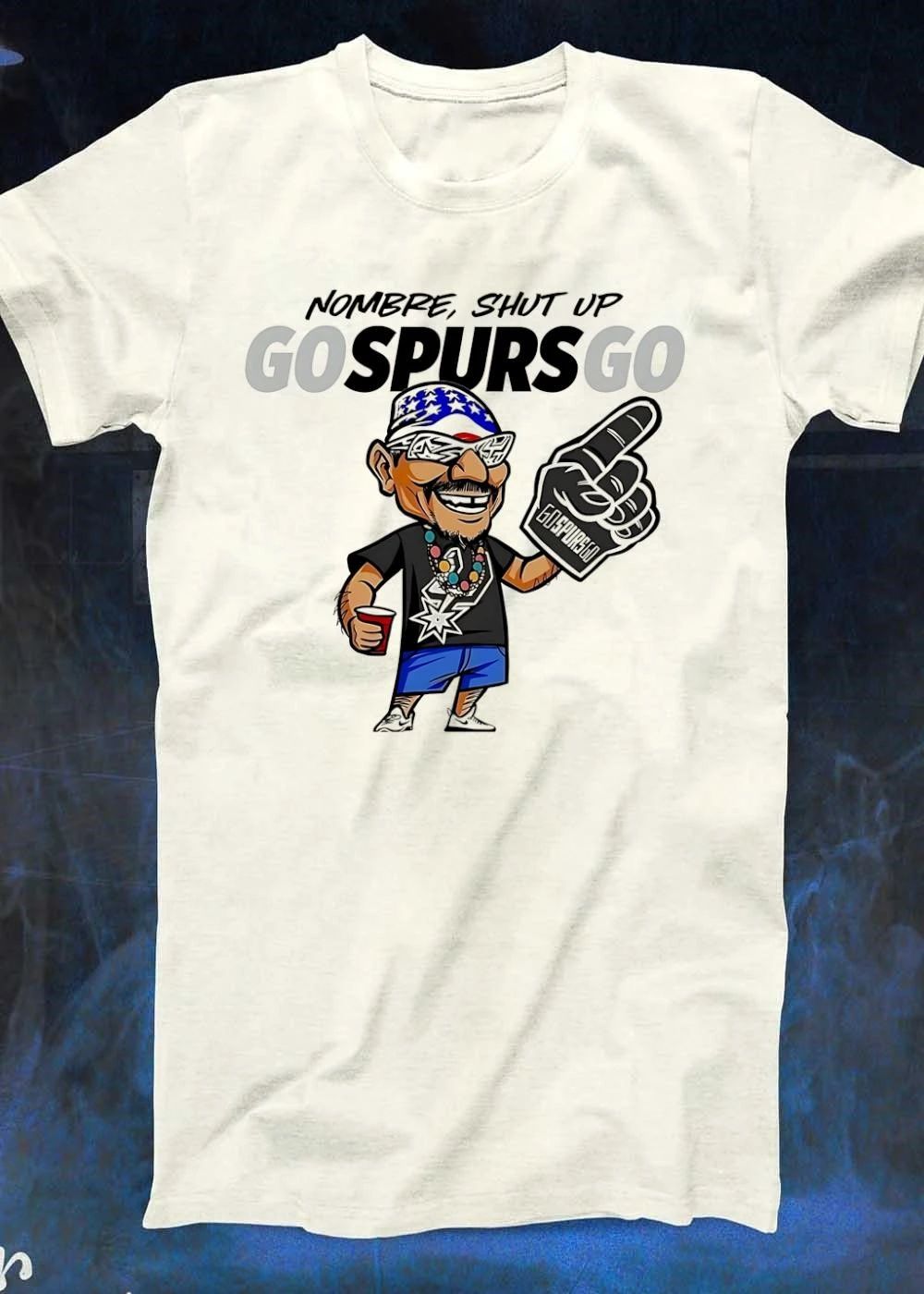 San Antonio Spurs Fan Hombre Shut Up Go Spurs Go Shirt
