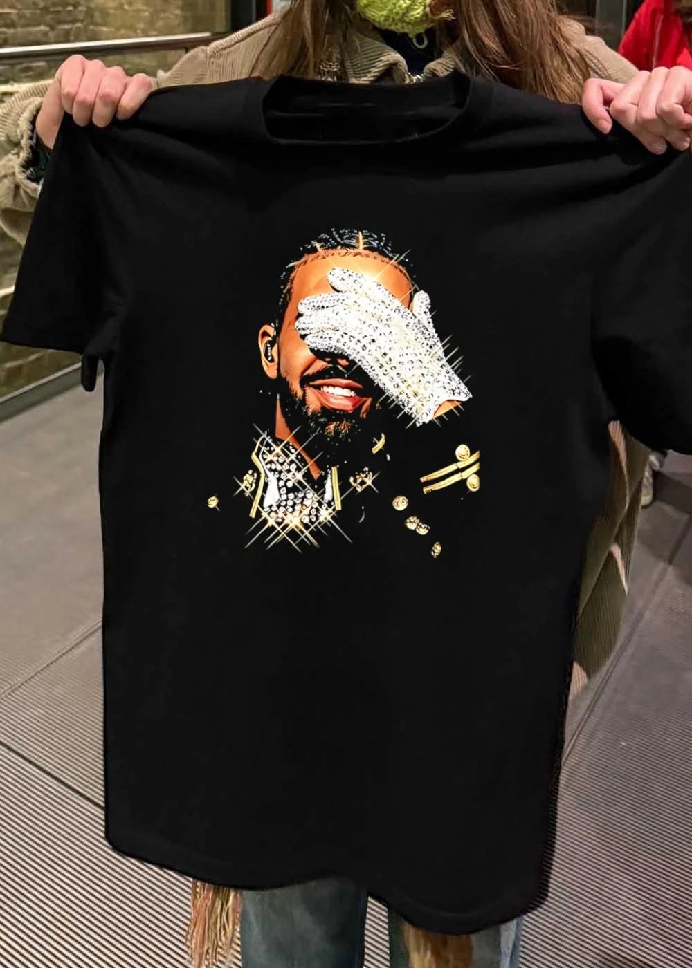 Sparkling Michael Jackson Glove Embellished Military Shirt
