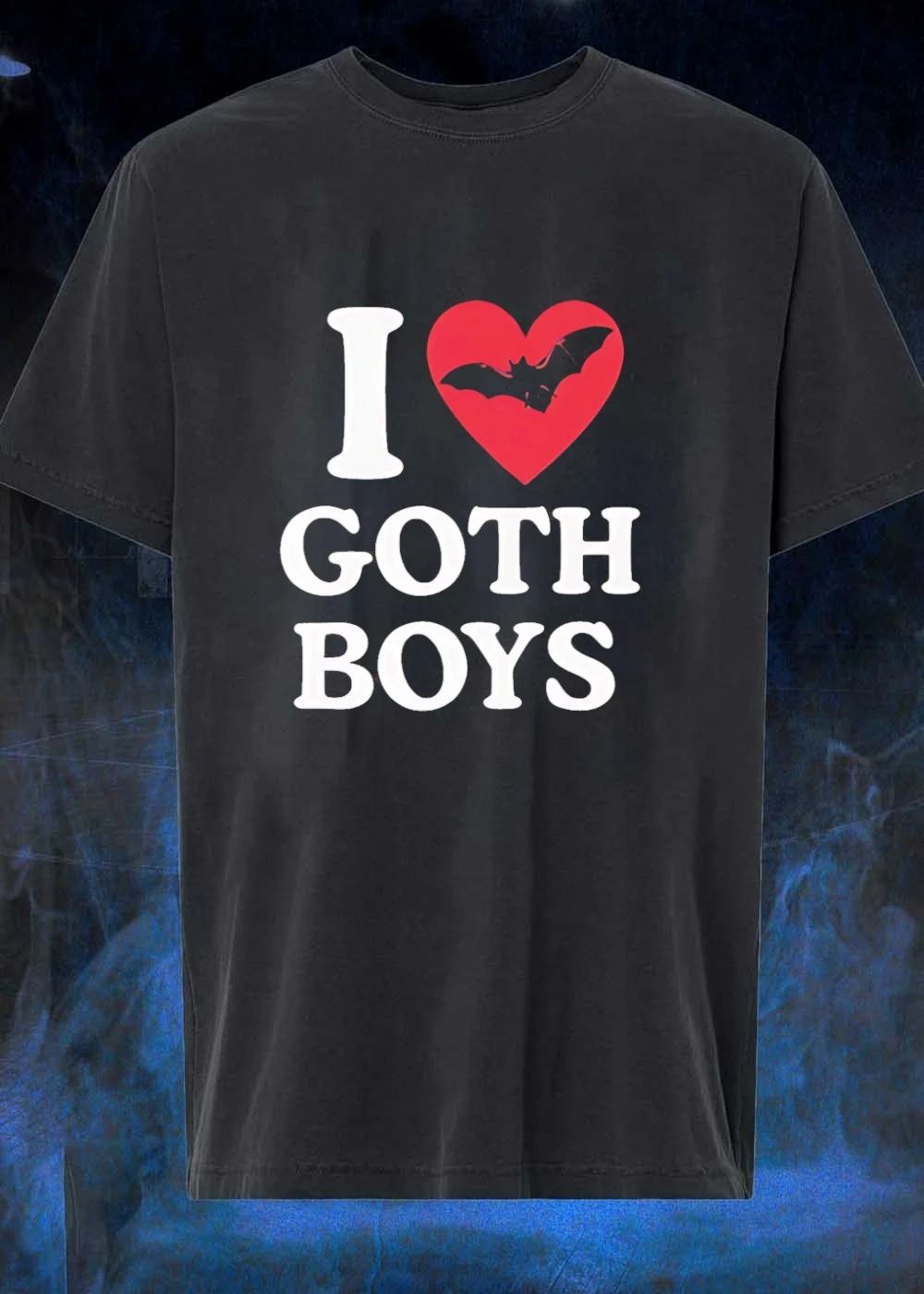 I Heart Goth Boys With Bat shirt