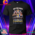 NY Knicks 2026 Eastern Conference Champions Roster Signatures Shirt