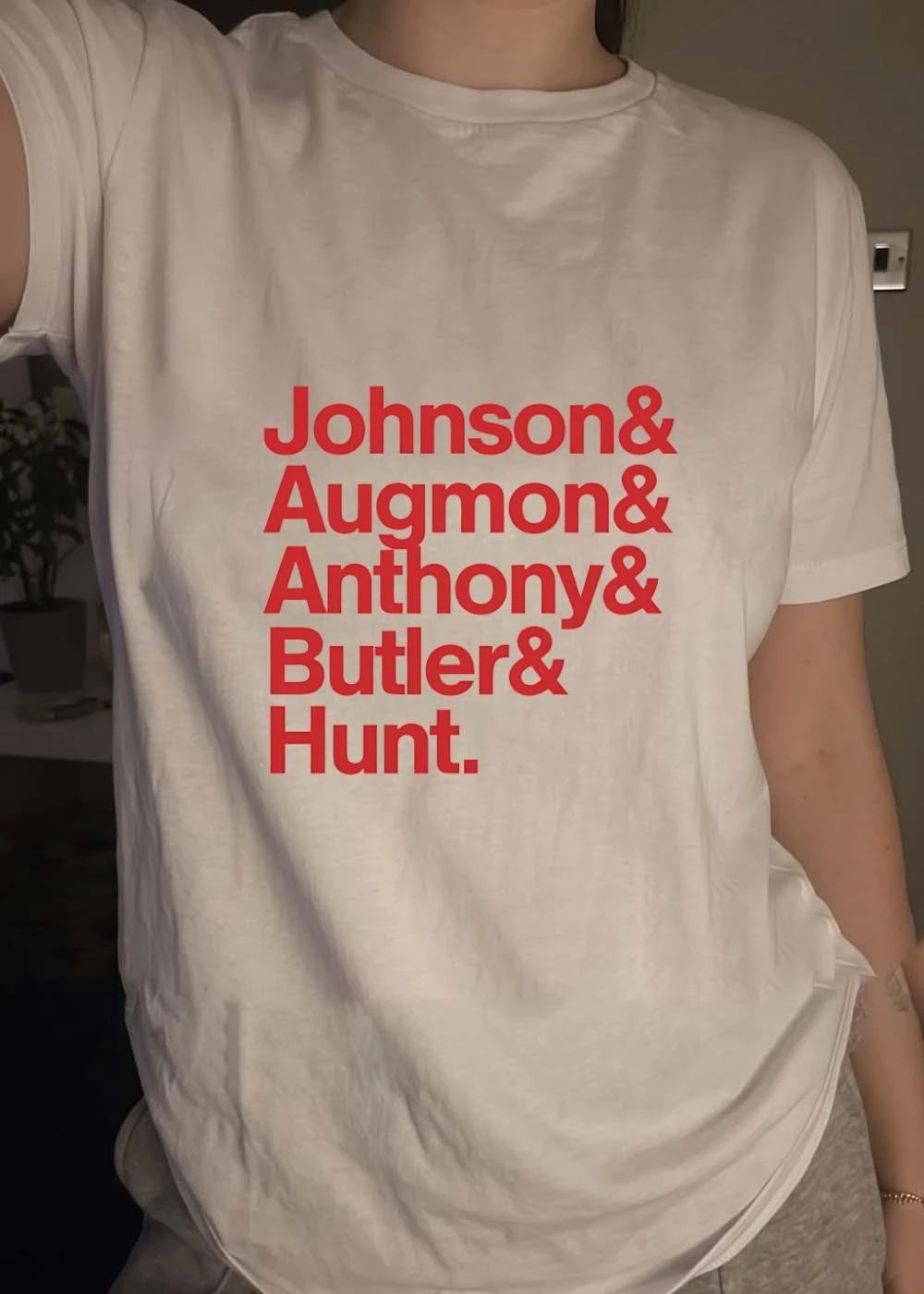 NBA Johnson & Augmon & Anthony & Butler & Hunt Team Shirt