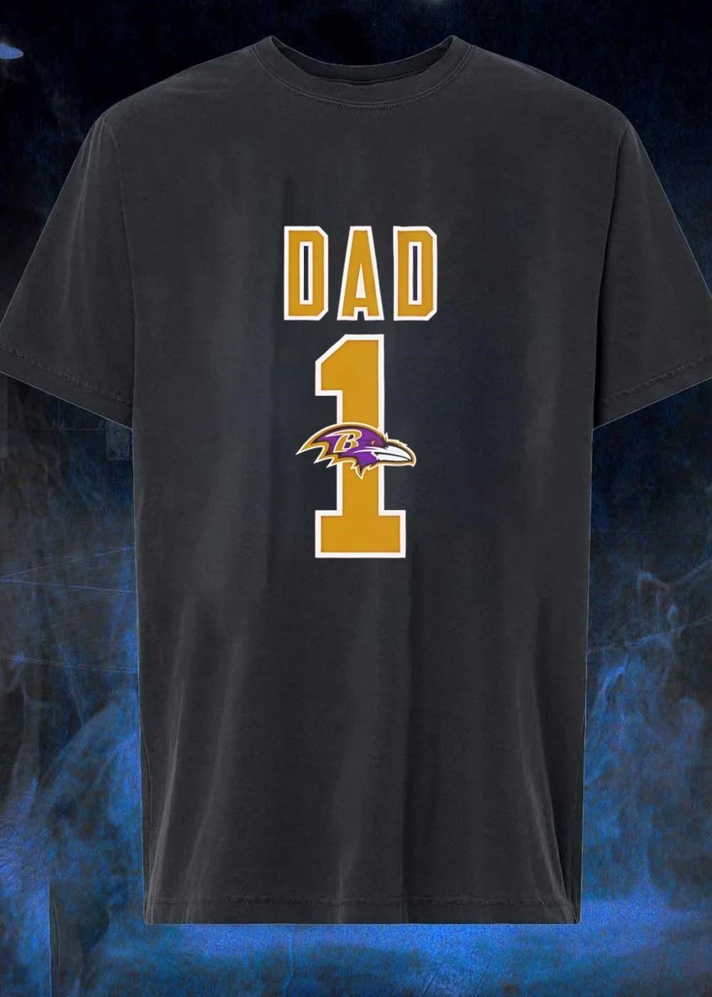 Baltimore Ravens Dad 1 Gold and Purple shirt