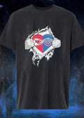 KC Pelicans Heart Ripped Open T-Shirt