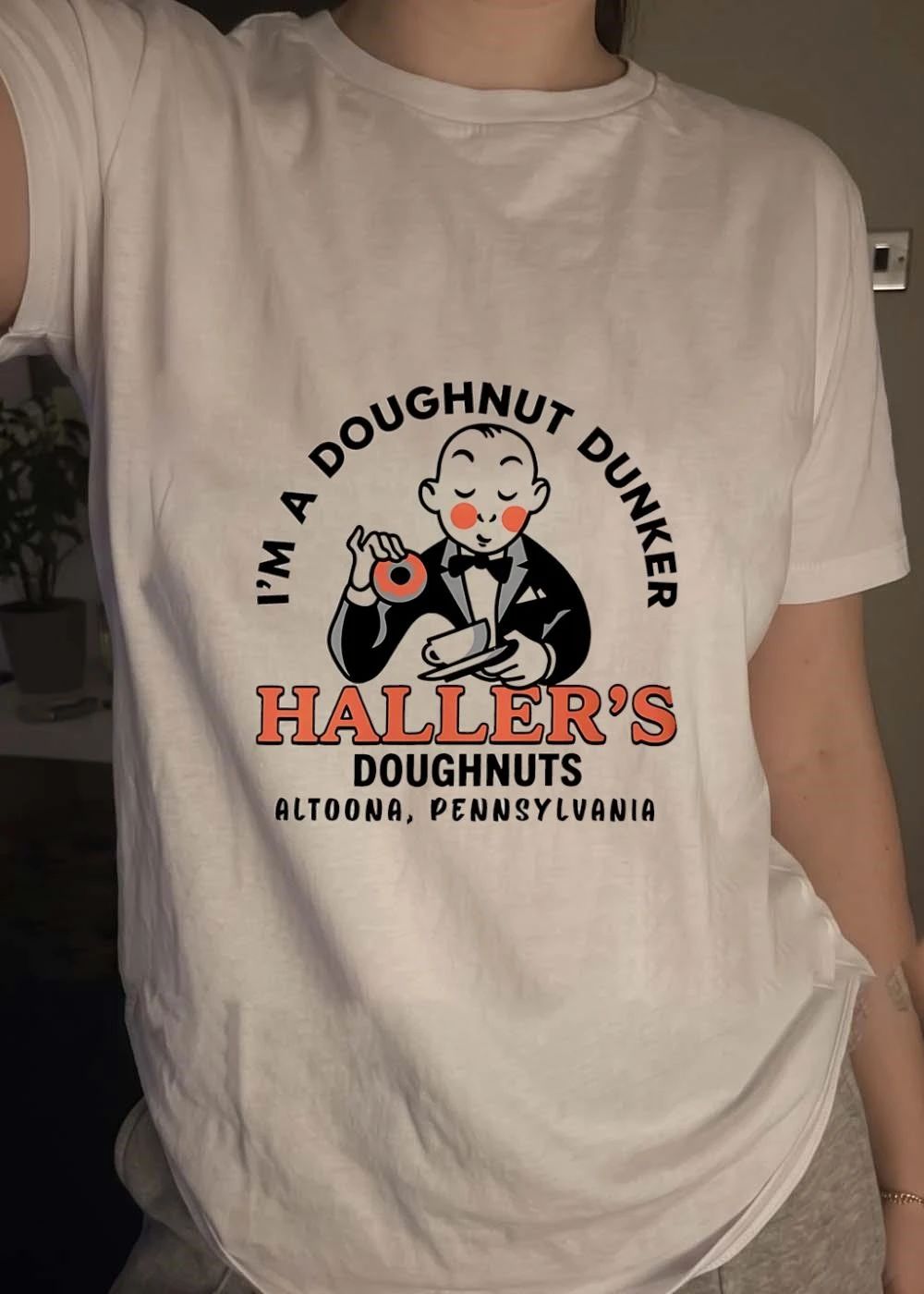 Haller’s Doughnuts Altoona Pennsylvania I’m a Doughnut Dunker T-Shirt