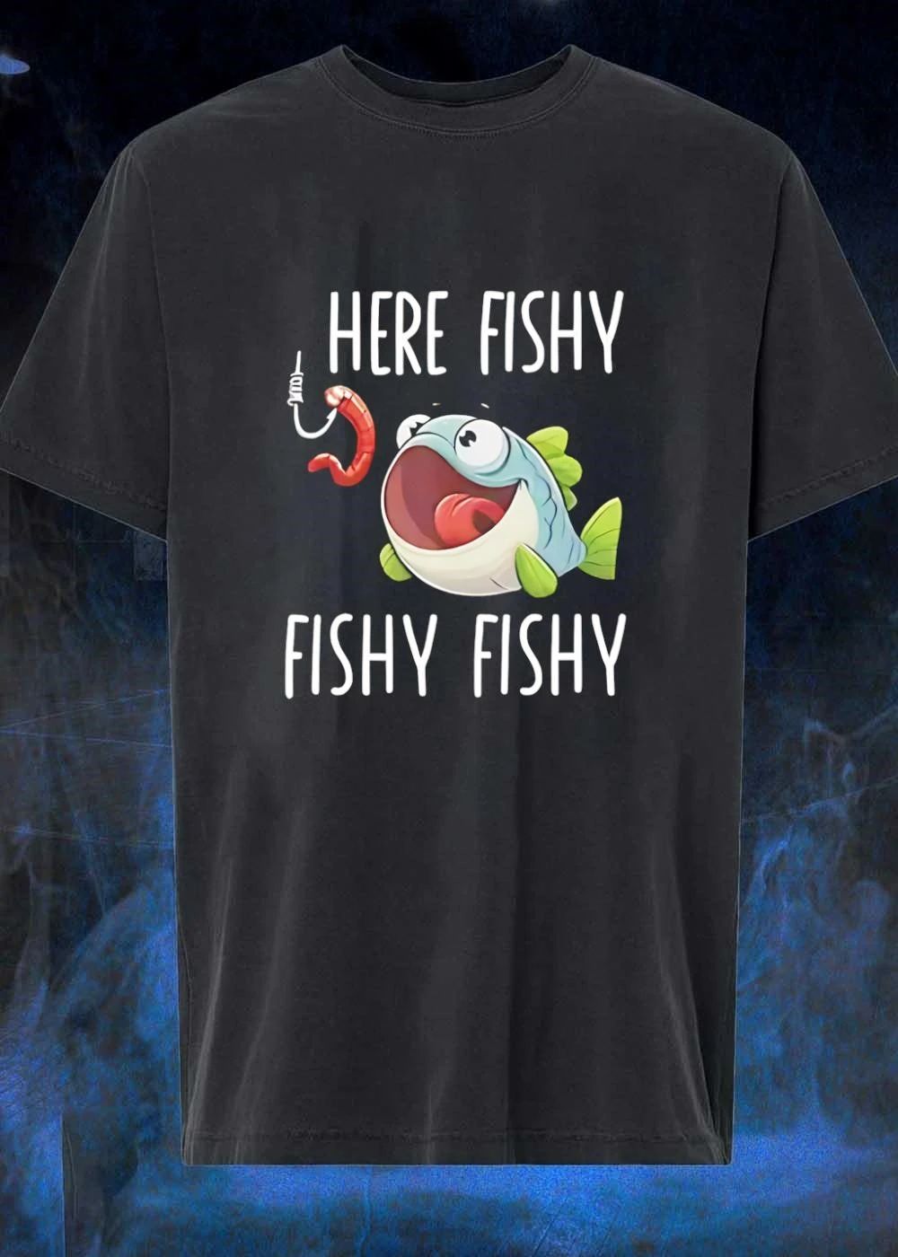 Funny Fishing Gift Here Fishy Fishy T-Shirt
