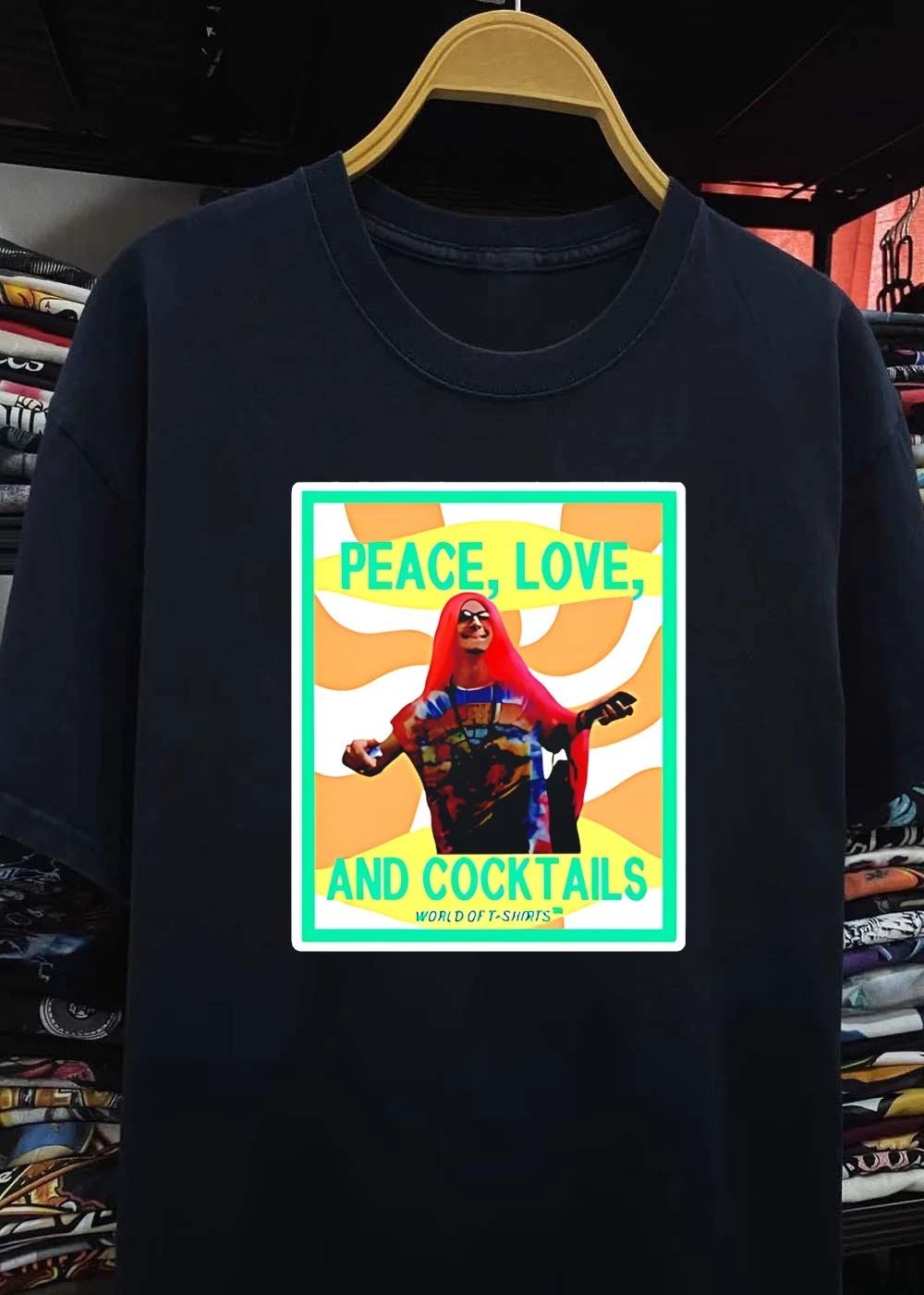 Worldoftshirts Peace Love And Cocktails shirt
