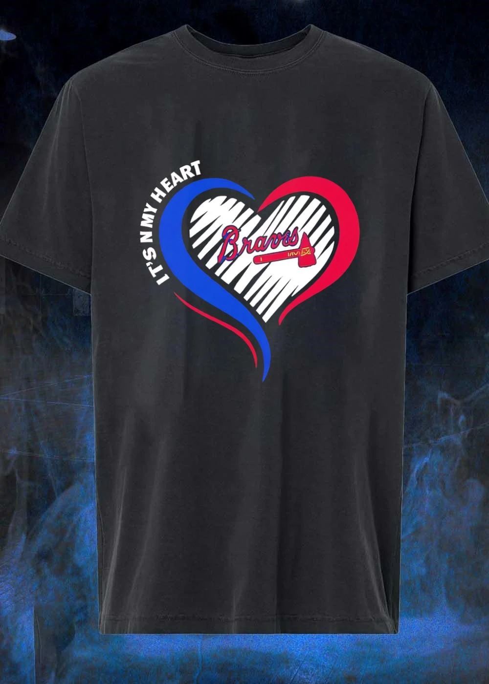 It’s In My Heart Braves Baseball Heart Shaped shirt