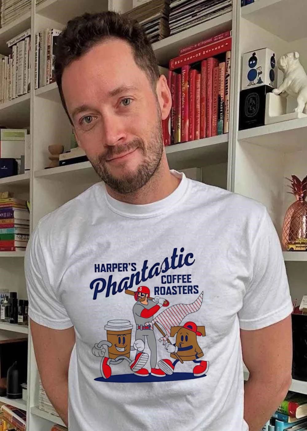 Bryce Harper Philadelphia Phillies Phillies Baseball MLB Harpers Phantastic Coffee Roasters shirt