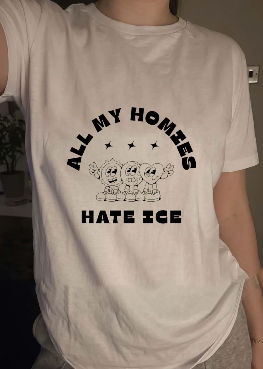 All My Homies Hate Ice Sun Earth Heart T-Shirt