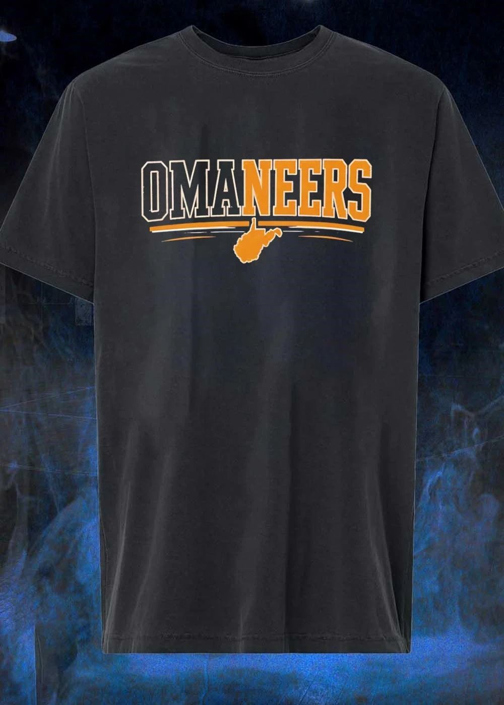 West Virginia Sports Apparel Omaneers West Virginia Map T-Shirt