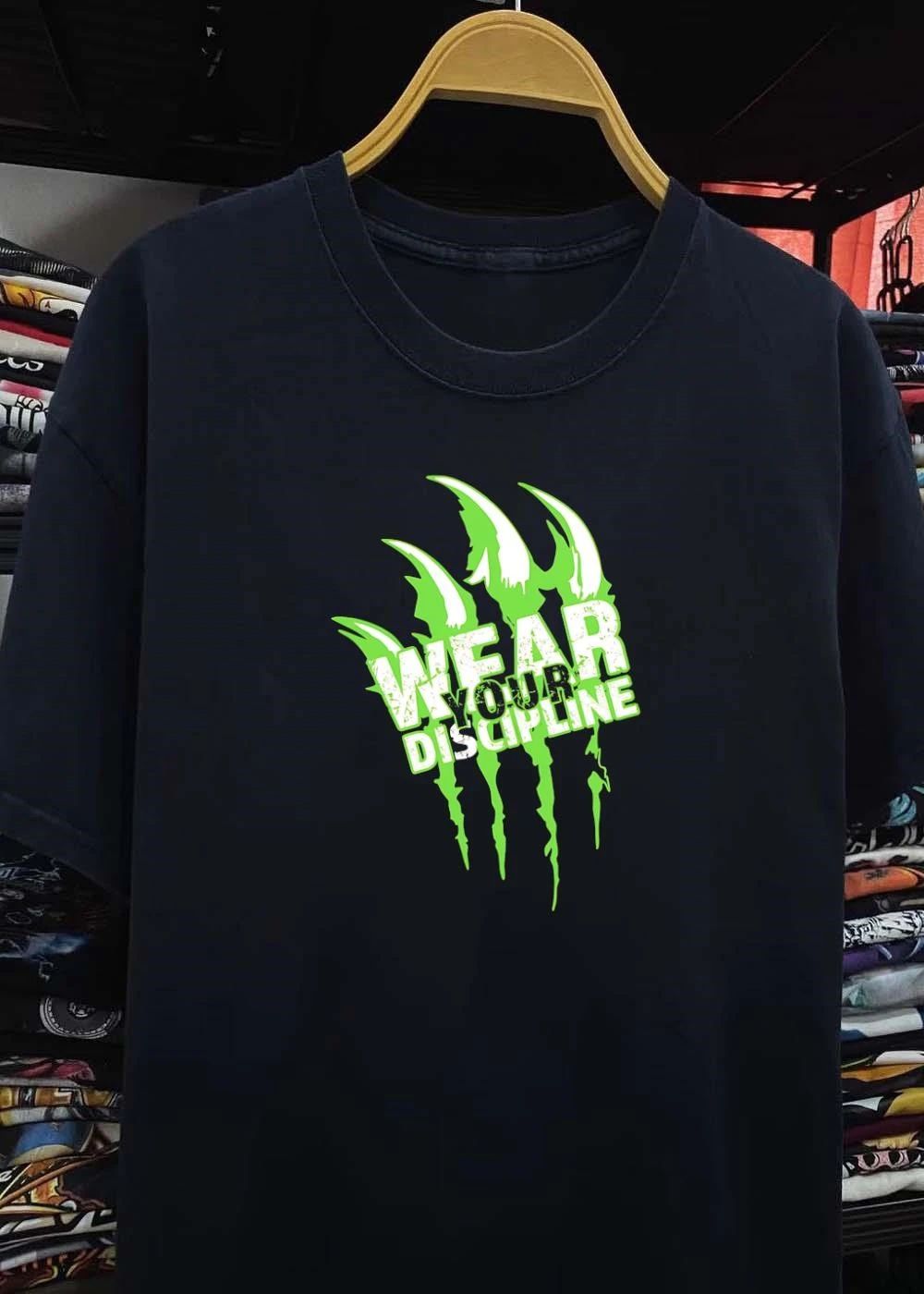 Distressed Green Claw Wear Your Discipline Graphic Shirt