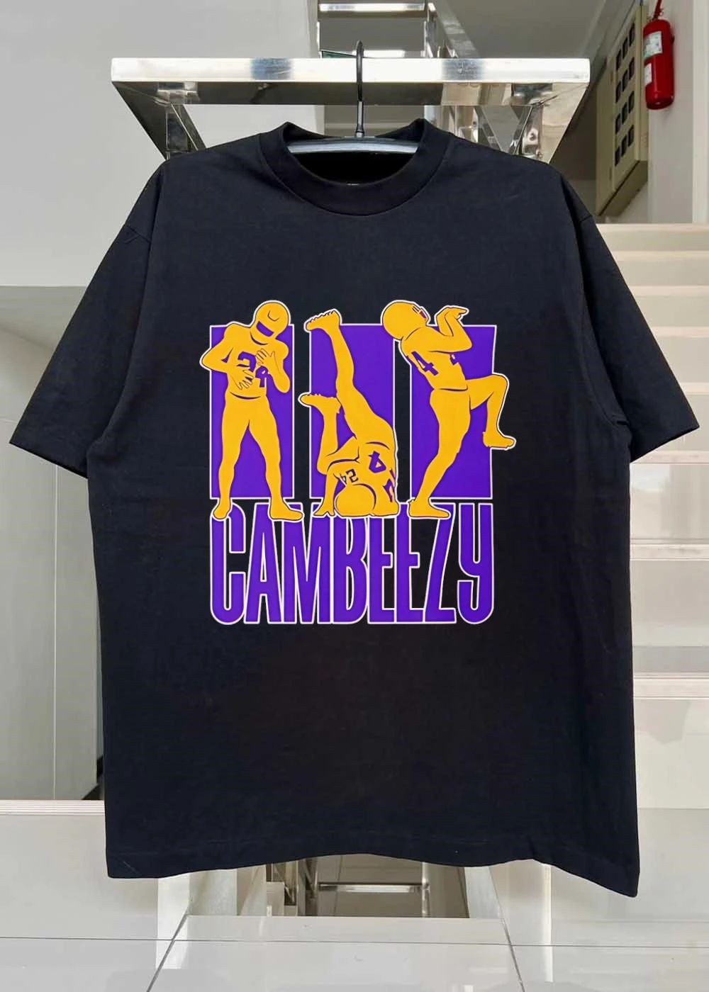 Lil Cambeezy Player 24 Purple Gold Football Shirt