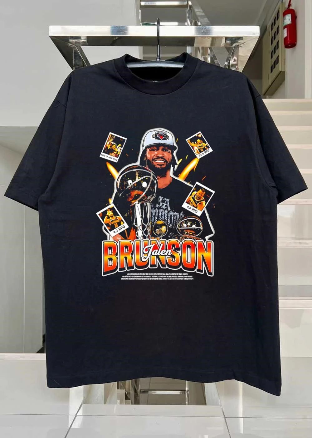 King of New York Jalen Brunson 32.6 PPG 4.6 APG 4.2 RPG NBA Champions T-Shirt