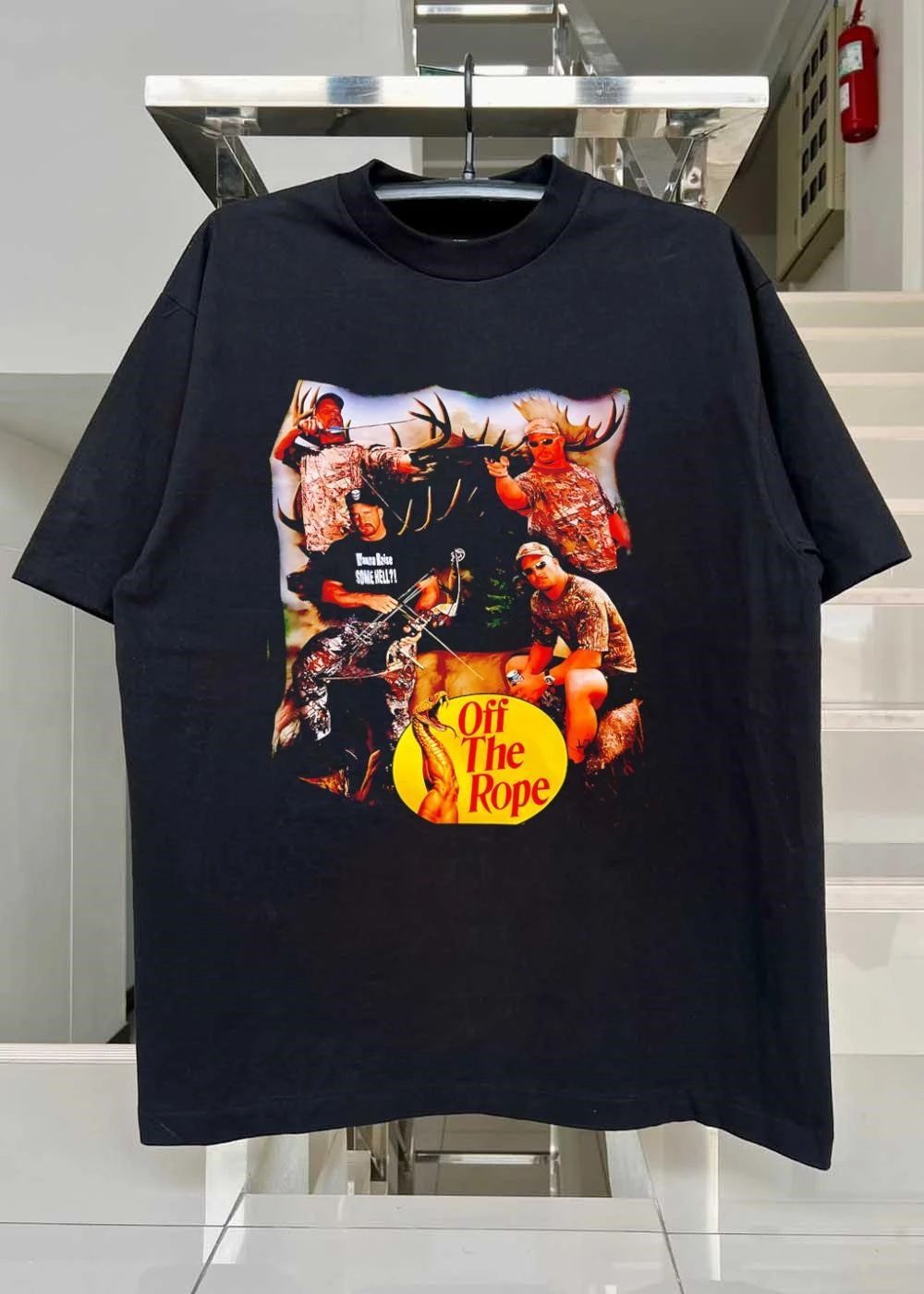 Stone Cold Steve Austin Hunting Archery Fishing Wanna Raise Some Hell Off The Rope T-Shirt