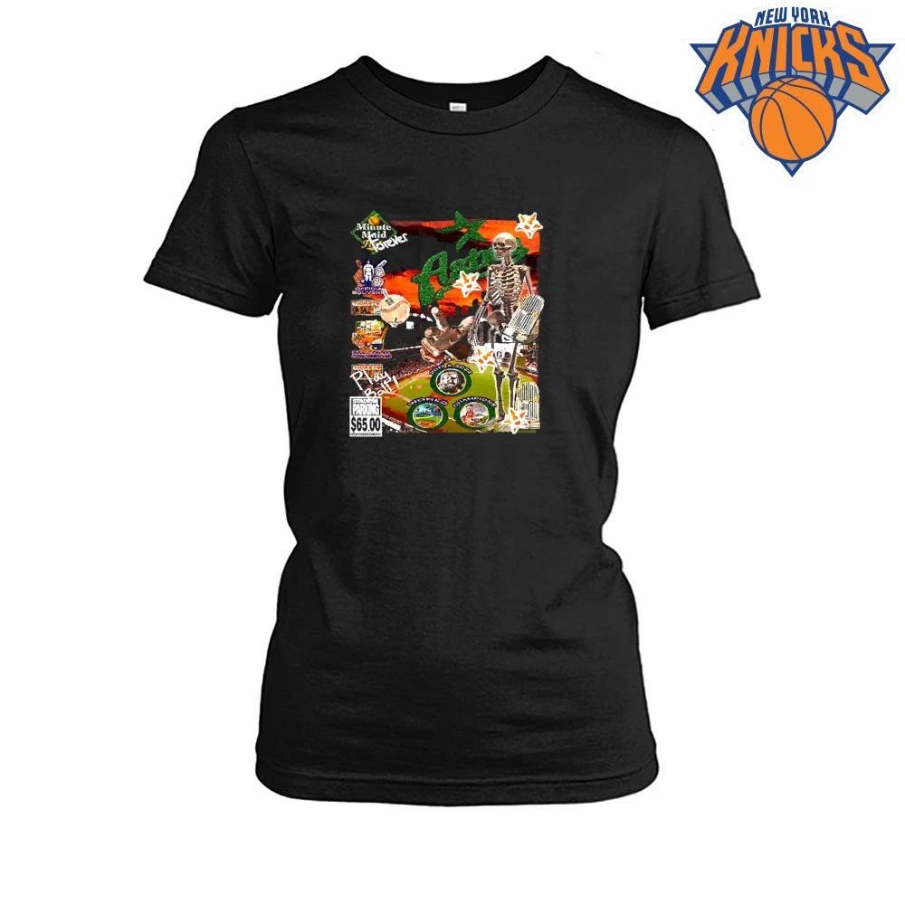 Bootleg Houston Astros World Champions Skeleton Stadium Parking Heavy Graphic Streetwear Shirt