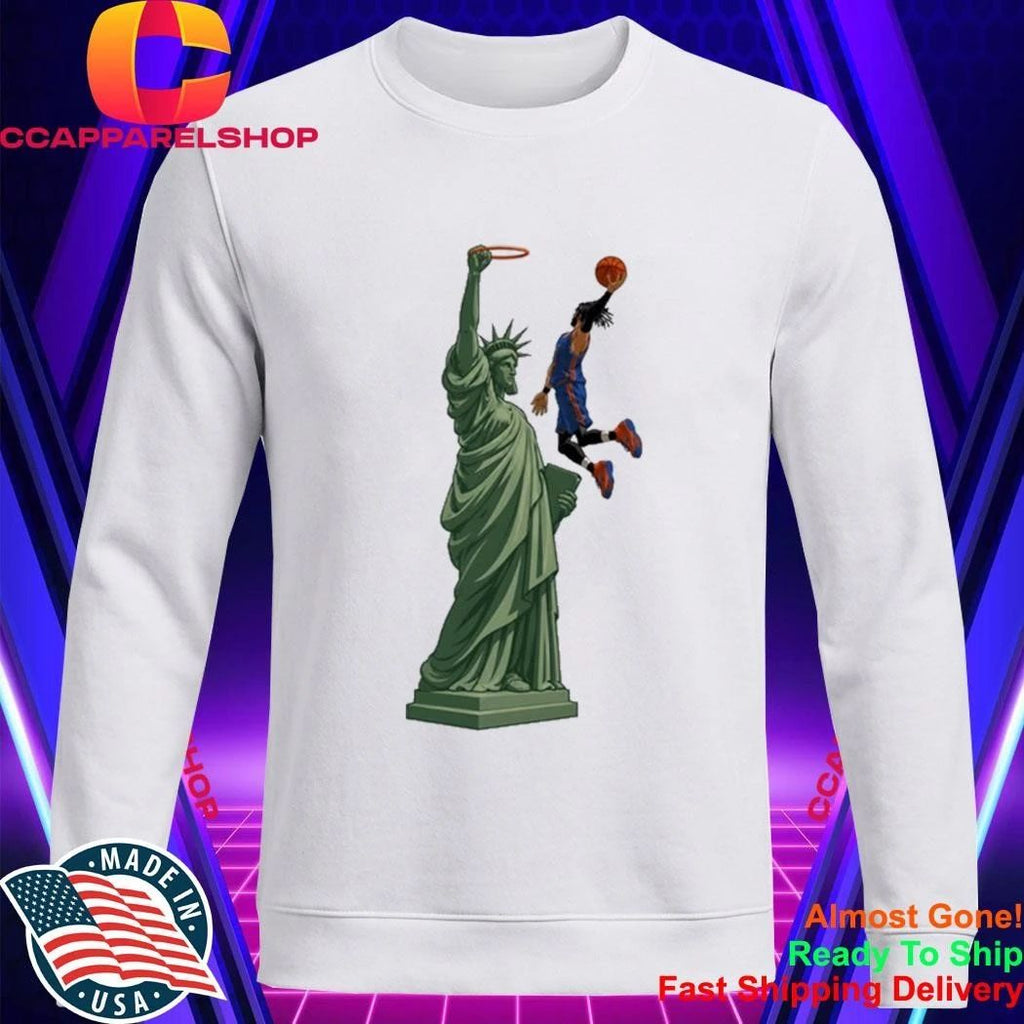Statue of Liberty Dunk Jalen Brunson Finals 2026 Shirt