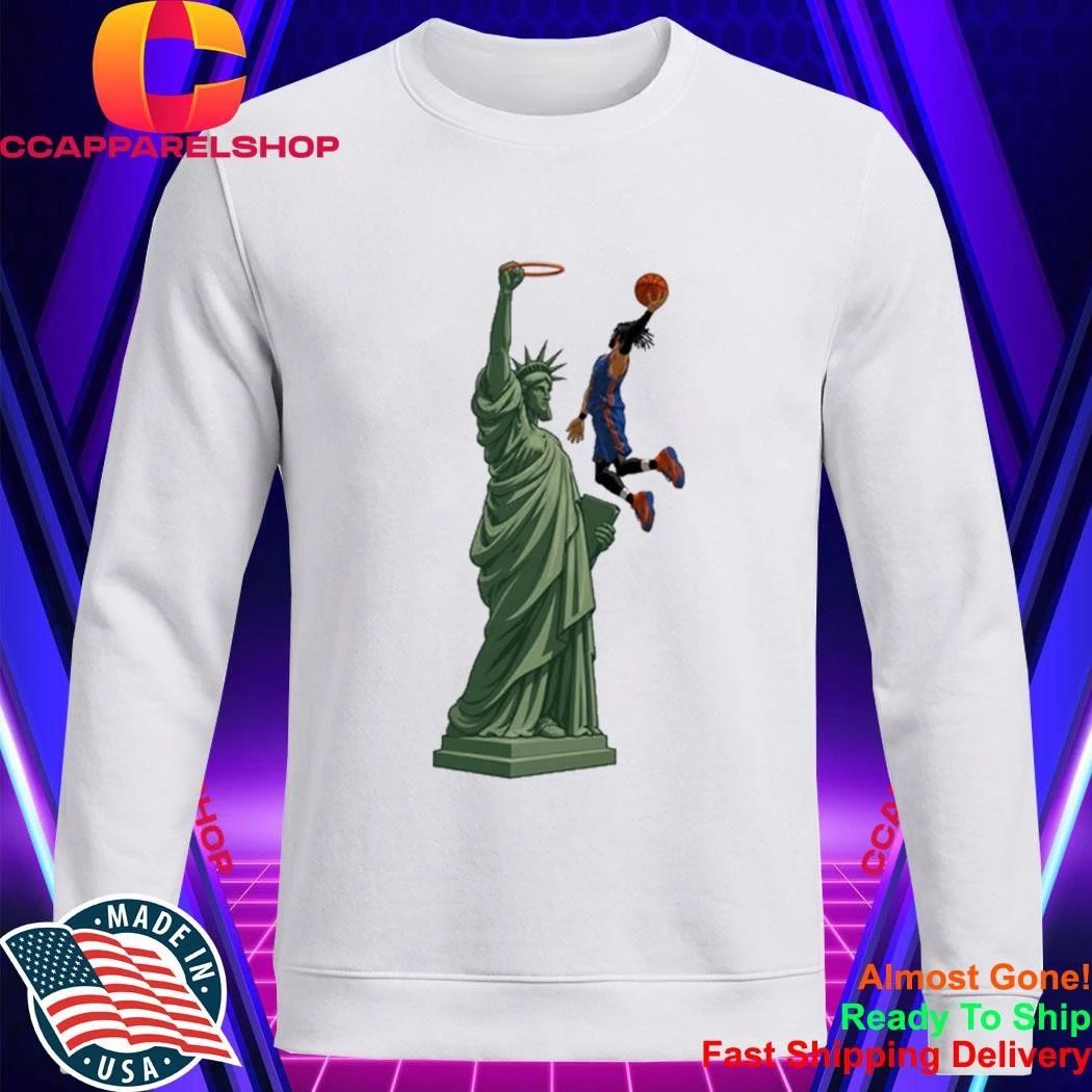 Statue of Liberty Dunk Jalen Brunson Finals 2026 Shirt